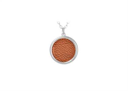 White Gold Plated | Leather Pendants
